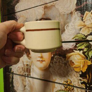 Wellsville China USA Made Standard Size Restaurant/Cafe Coffee Mug